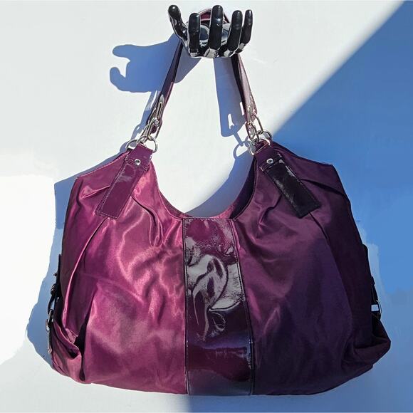 Calvin Klein Plum Purple Nylon Hobo Bag - Picture 2 of 10